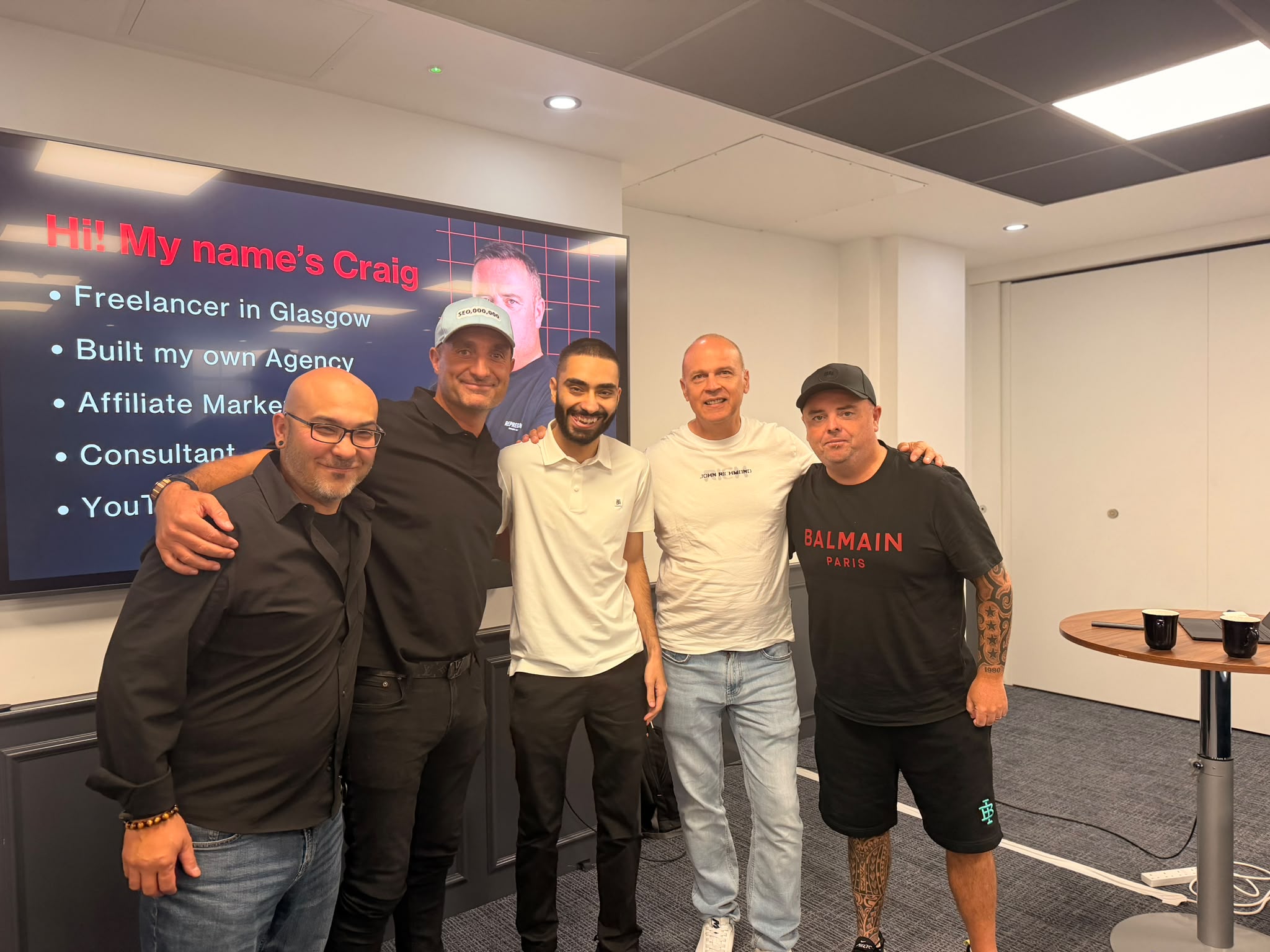 Paul Truscott with James Dooley, Craig Campbell, Kasra Dash, and Brian Kato at LLM Mastery Spotlight in London 25th August 2026